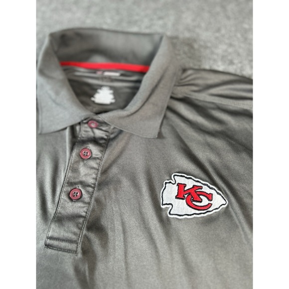 NFL Other - NFL Kansas City chiefs gray polo size XLT